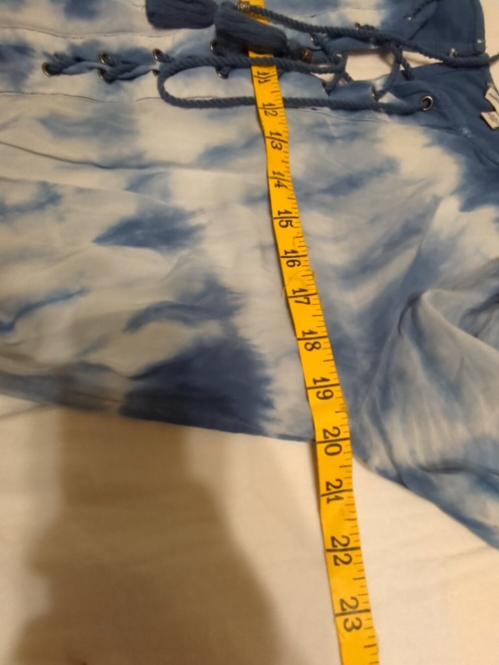 L π ππ Boho Long Sleeve Tie Dye Romper Shorts - Picture 12 of 16